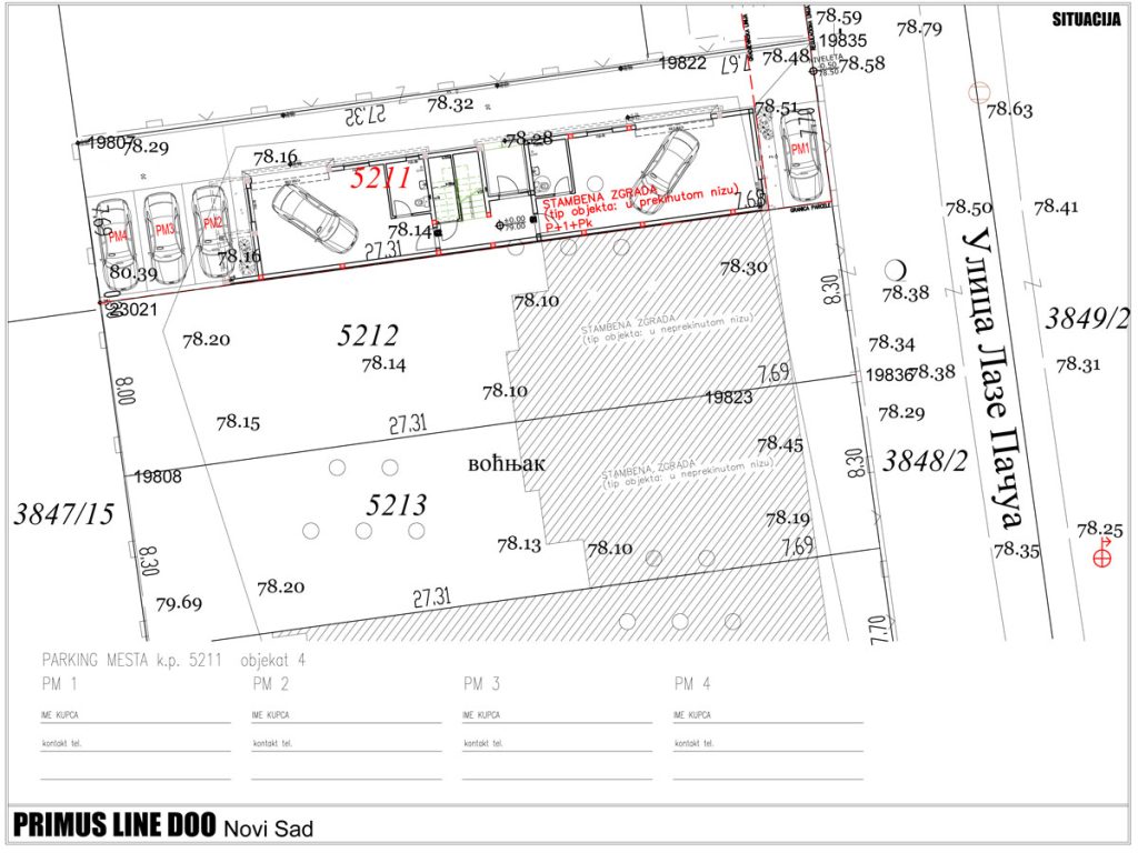 Primus Line - objekat 4, parking mesta u Laze Pačua 22 - Novi Sad