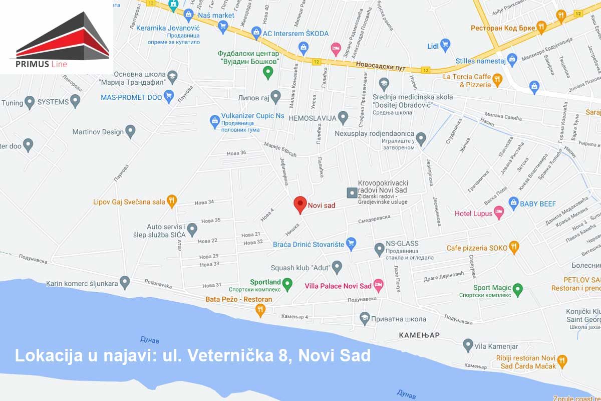Nova lokacija u najavi - ul. Veternička 8, Novi Sad